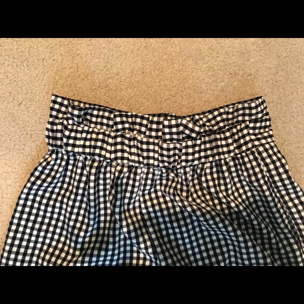 Zara High waisted tied gingham paper bag pants - Picture 3 of 5